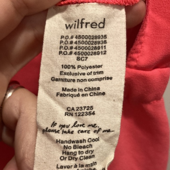 Wilfred bright pink tank top size four - Picture 9 of 9